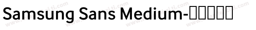 Samsung Sans Medium字体转换